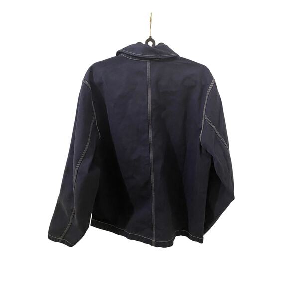 Nike Life Denim Chore Coat Navy Blue Size Medium - Picture 5 of 9